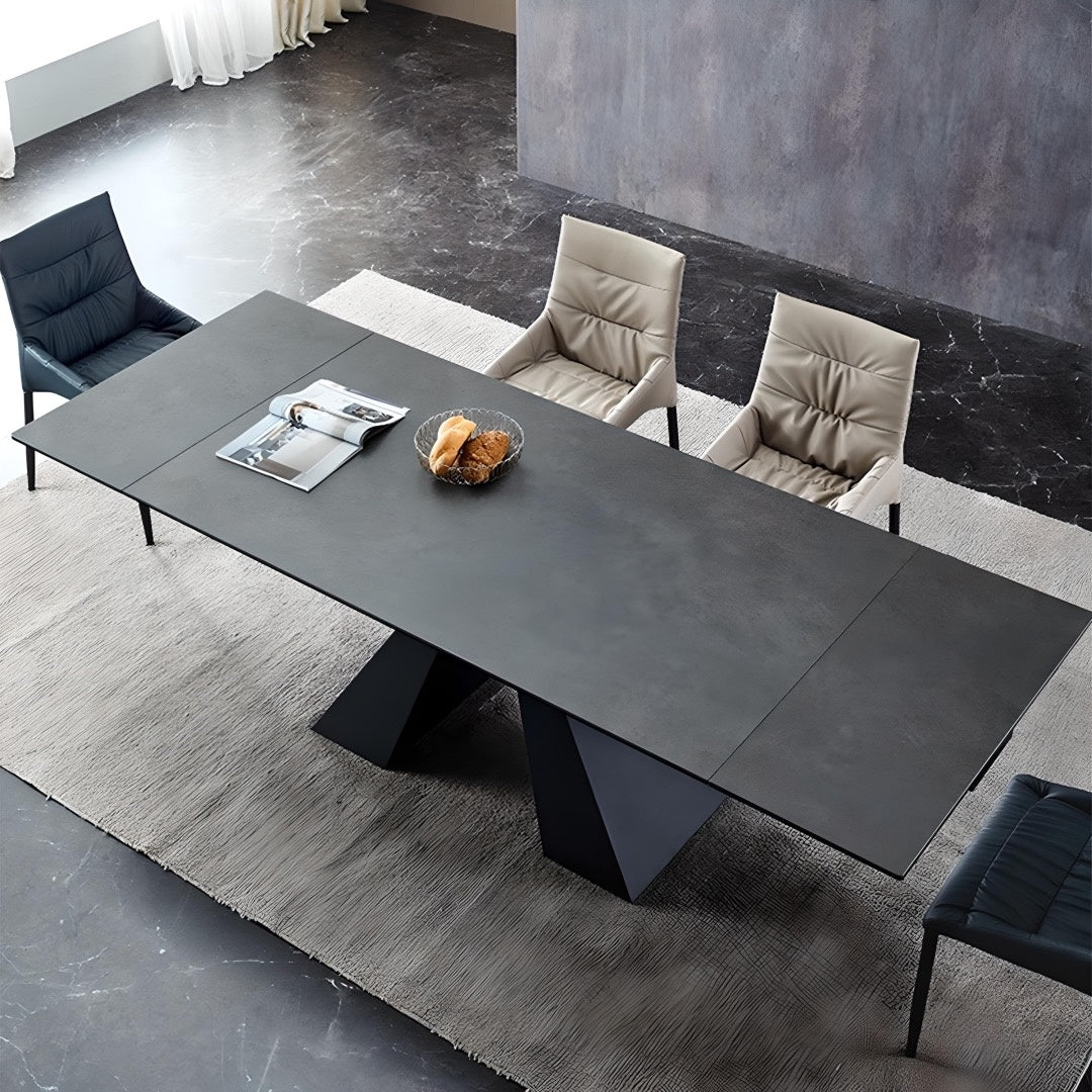 Masa dining extensibila 140 -200 Rock, blat ardezie, masa bucatarie Homedit - Image 5