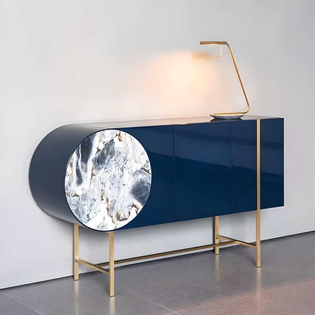 Consola mobilier 150 cm x 85 cm Selene Blue, comoda Homedit - Image 6