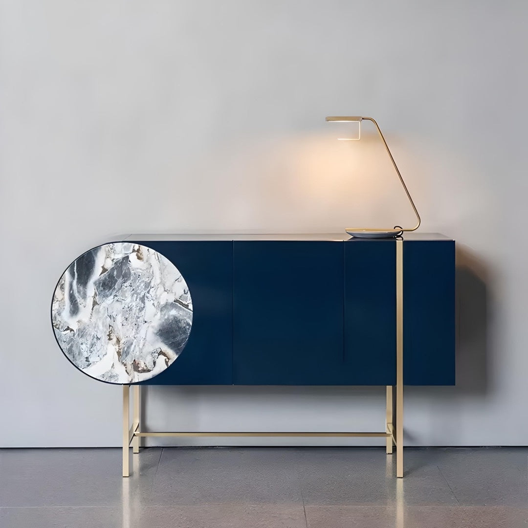 Consola mobilier 150 cm x 85 cm Selene Blue, comoda Homedit - Image 3