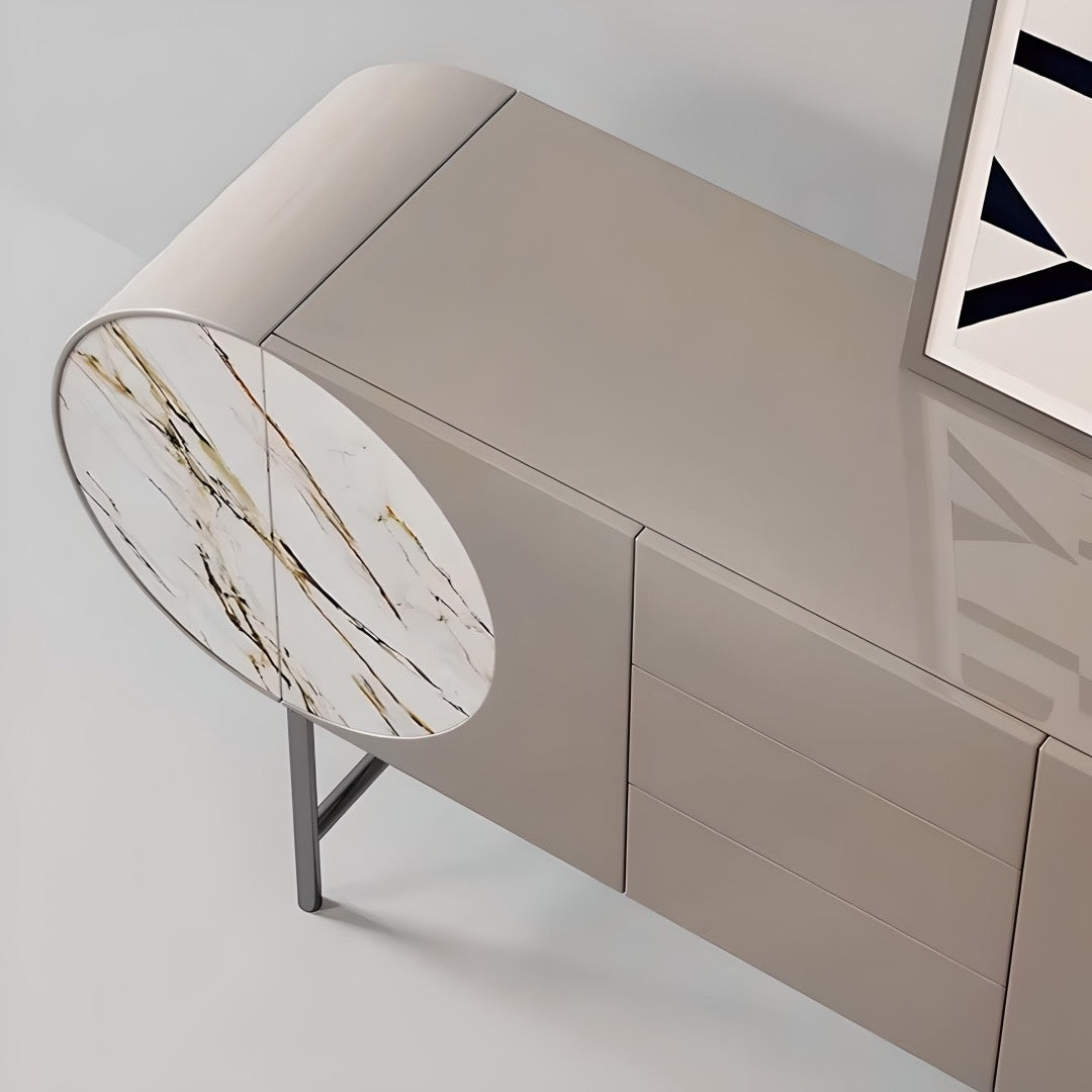 Consola mobilier 150 cm x 85 cm Selene Beige, comoda Homedit - Image 4