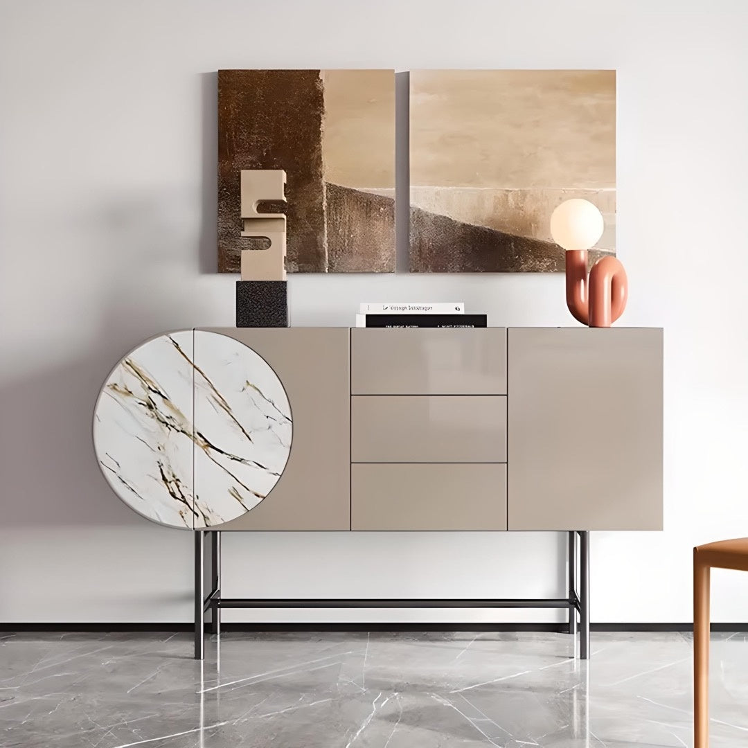 Consola mobilier 150 cm x 85 cm Selene Beige, comoda Homedit - Image 2
