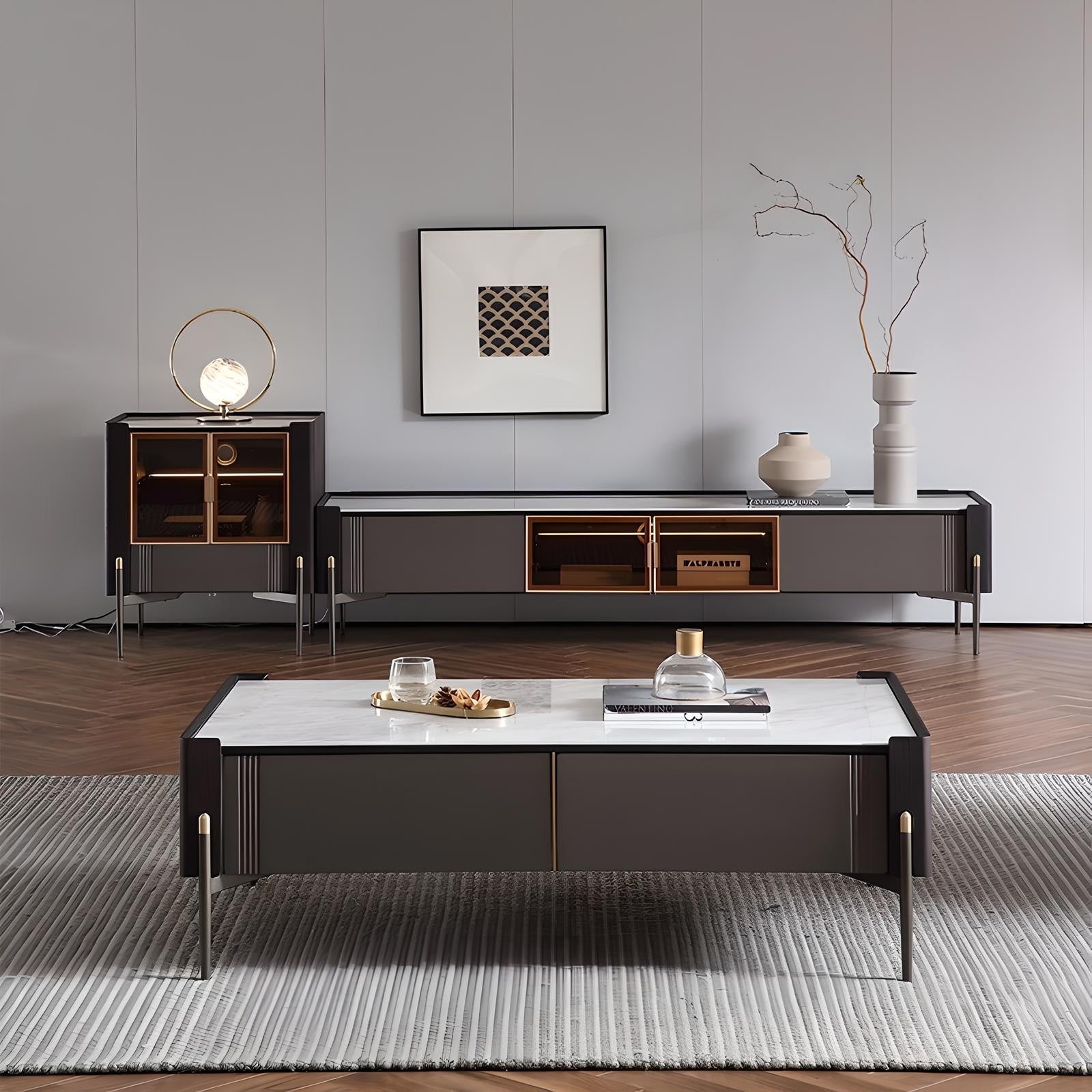 Set comoda tv, masa cafea si console premium Regal, Homedit - Image 2