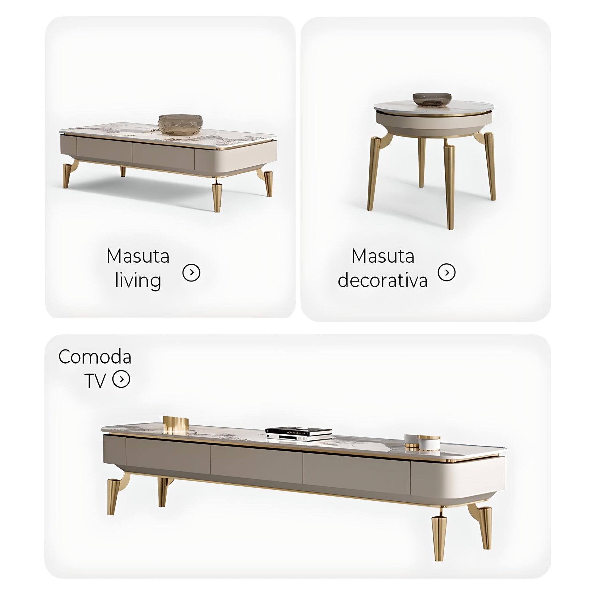 Masa living si Comoda Tv Goldora, Homedit - Image 13