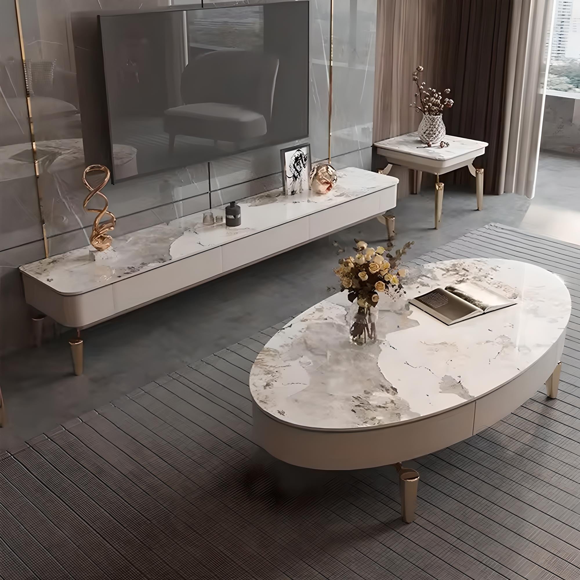 Masa living si Comoda Tv Goldora, Homedit - Image 2