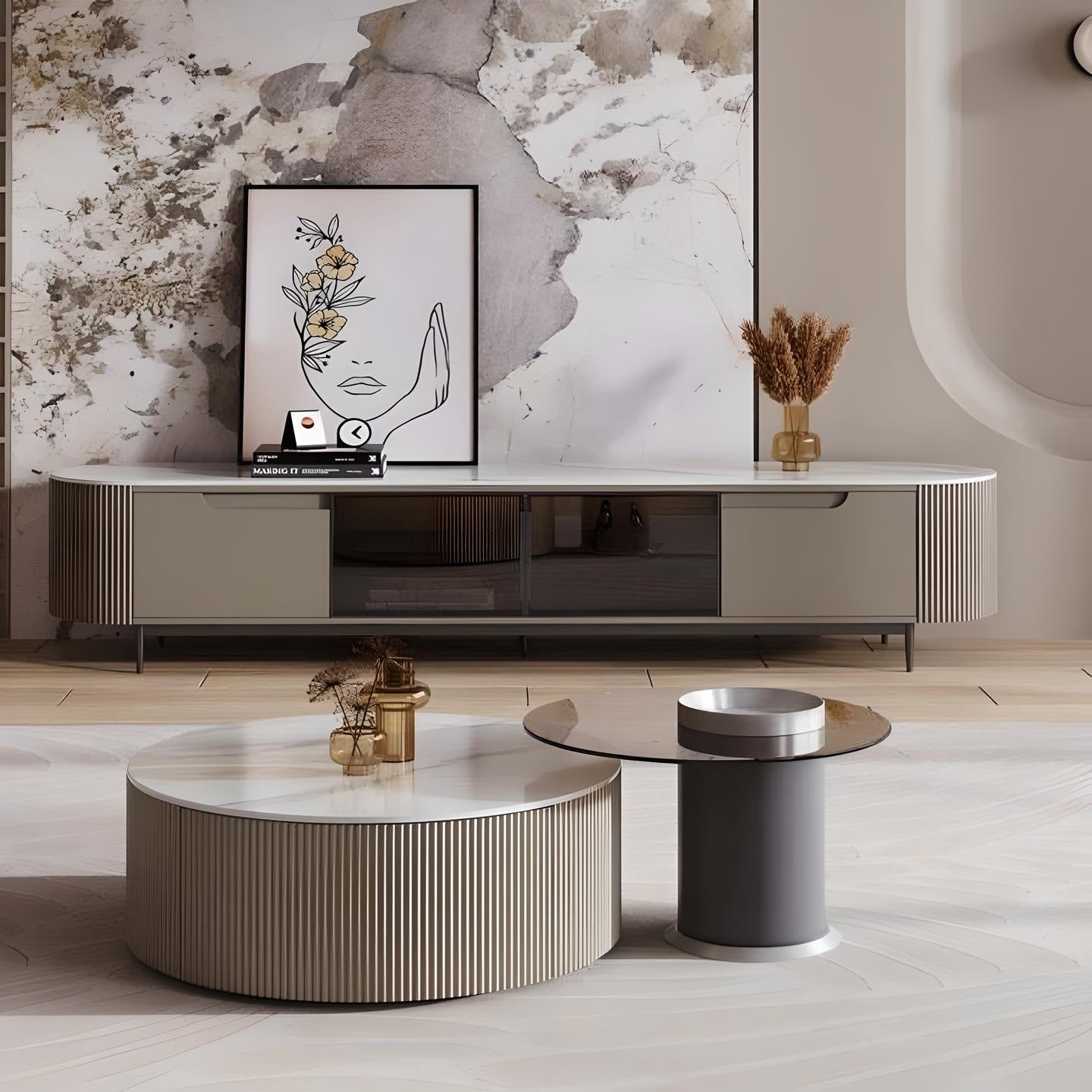 Set Consola tv si masa cafea premium Chest2, Homedit - Image 2