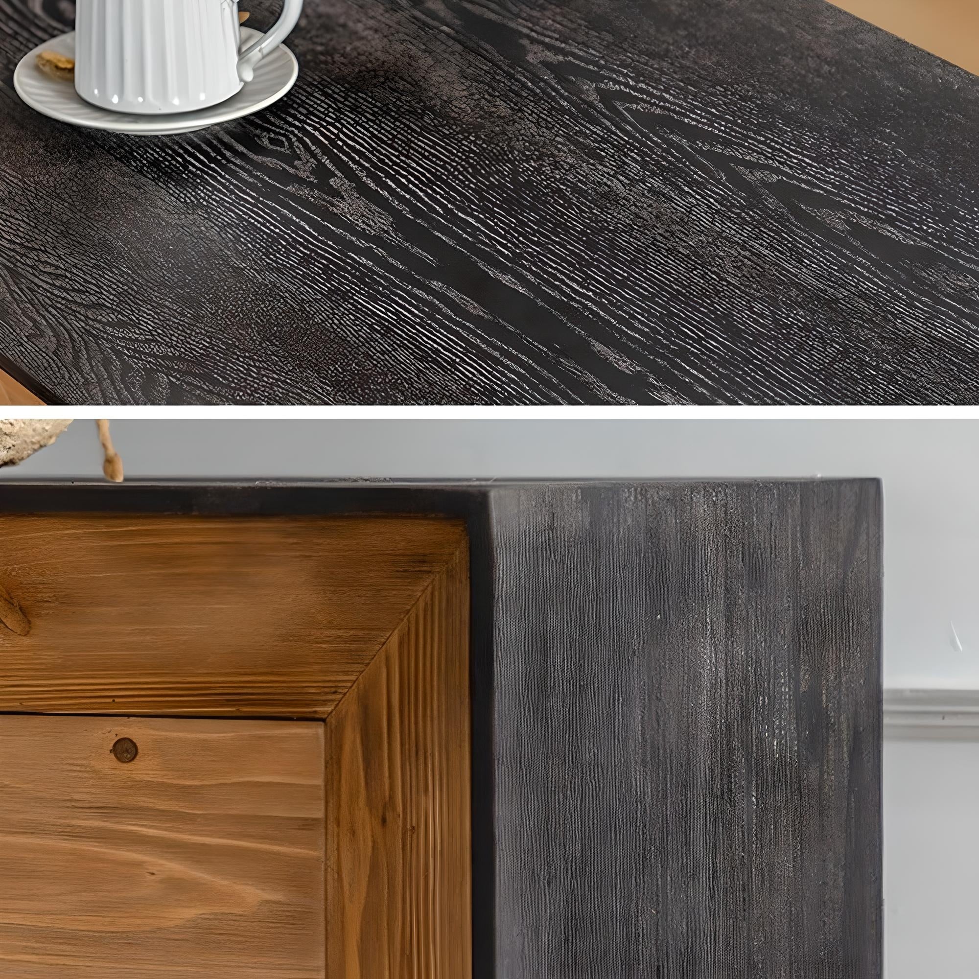Consola mobilier din lemn masiv premium, Wabi, 166 cm x 80 cm x 40 cm, Homedit - Image 5