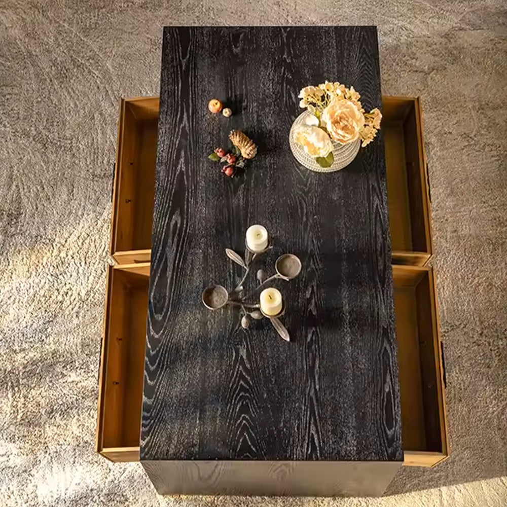 Masa cafea 120 cm din lemn masiv Wabi, Homedit - Image 4