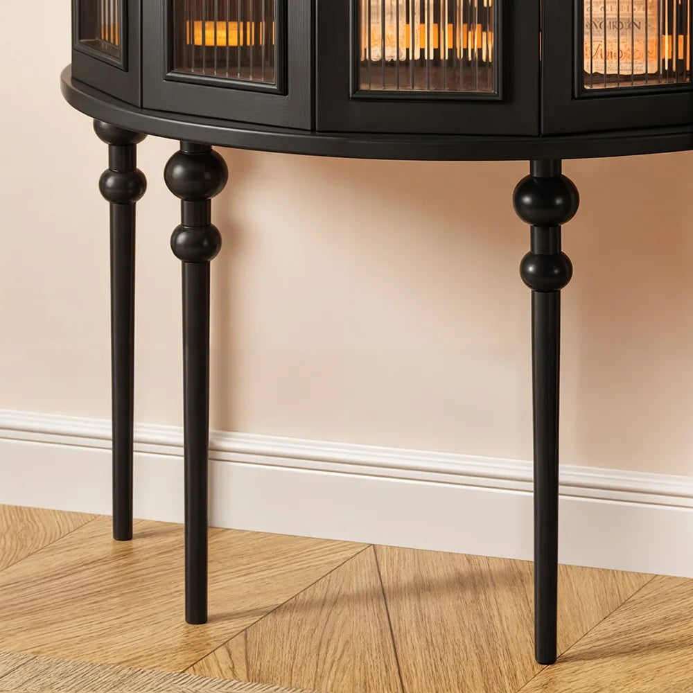 Consola din lemn masiv de stejar Half, 85 cm x 80 cm x 40 cm, Homedit - Image 3