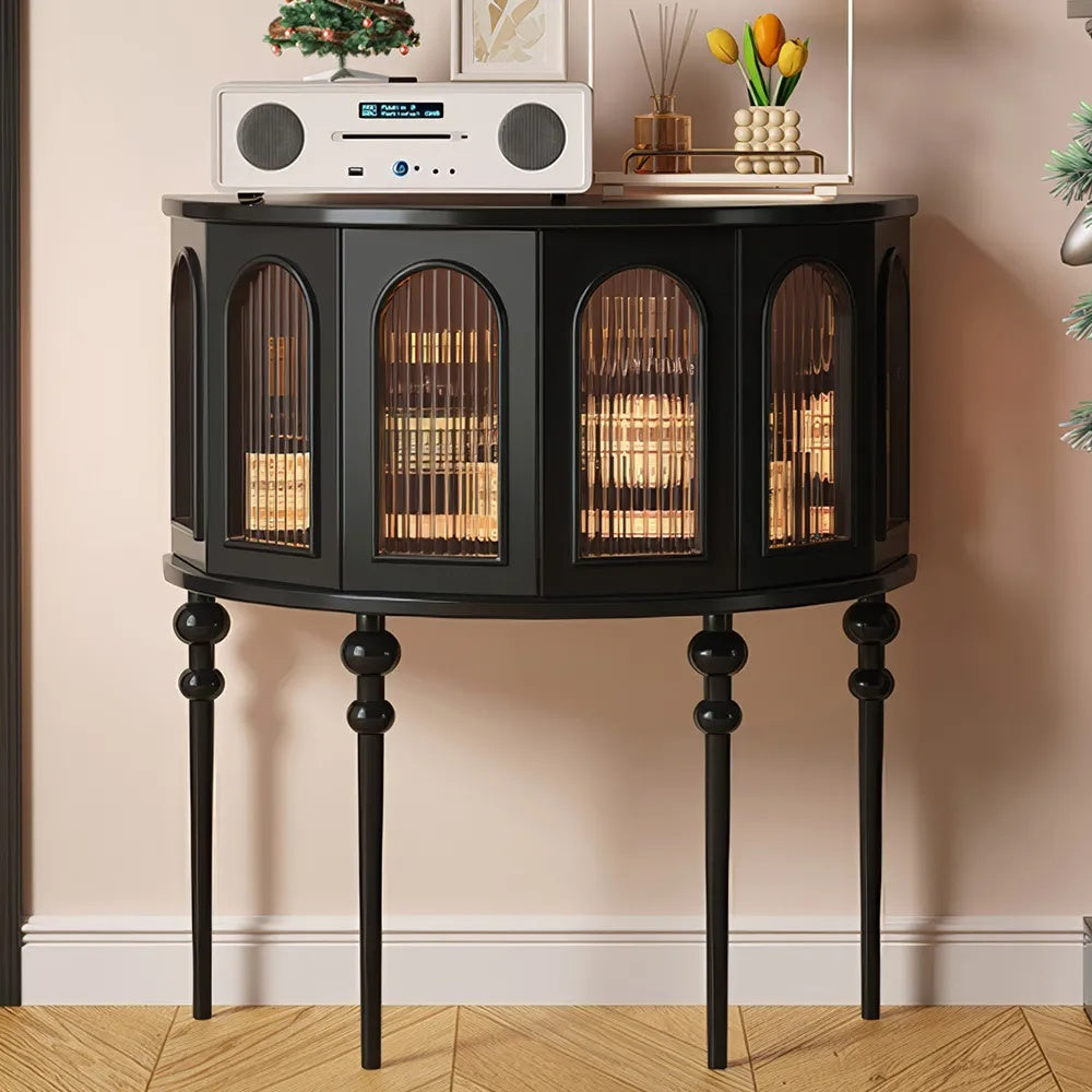 Consola din lemn masiv de stejar Half, 85 cm x 80 cm x 40 cm, Homedit - Image 6