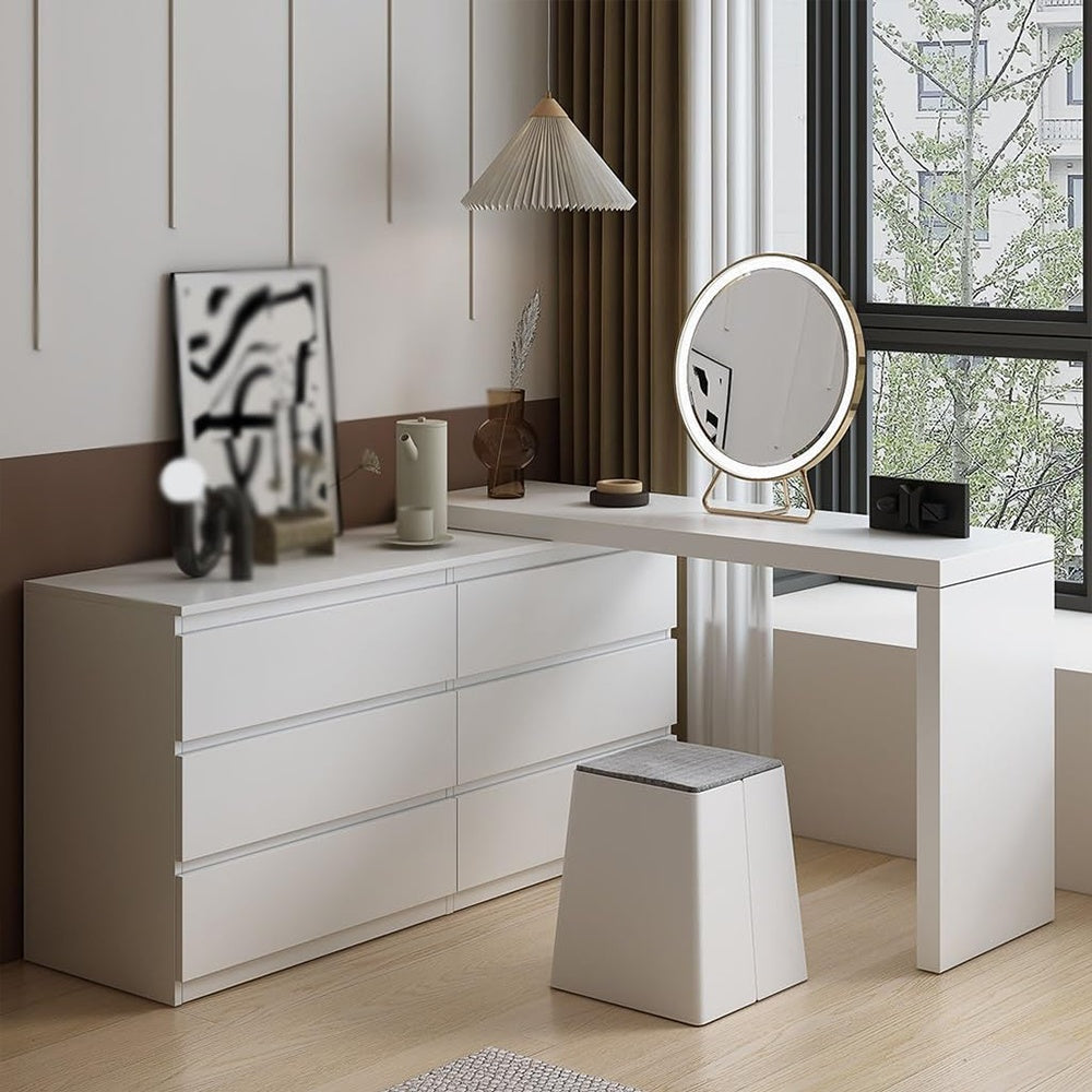 Masa de toaleta premium, masa make-up Stunny 120 cm x 40 cm x 75 cm, Homedit - Image 5