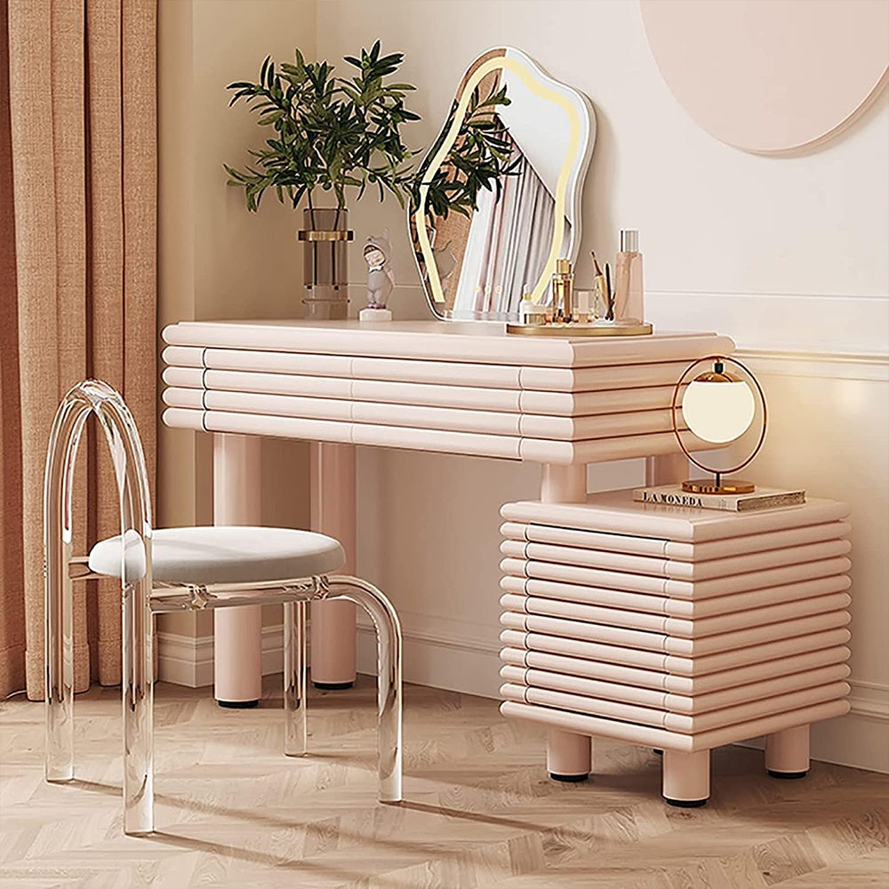 Masa de toaleta premium, masuta de make-up Vanity 100 cm x 40 cm x 90 cm, Homedit - Image 2