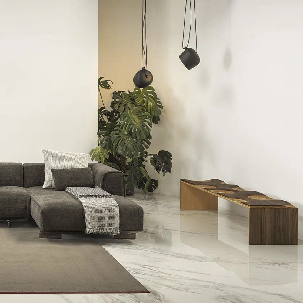 Banca premium din lemn masiv de frasin Ripples 160 cm x 45 cm x 40 cm, Homedit - Image 9
