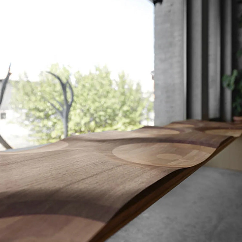 Banca premium din lemn masiv de frasin Ripples 160 cm x 45 cm x 40 cm, Homedit - Image 10