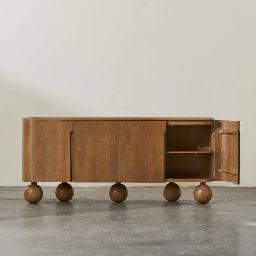 Cosola mobilier premium, comoda Laguna din lemn masiv de stejar 180 cm x 75 cm x 45 cm, Homedit - Image 5