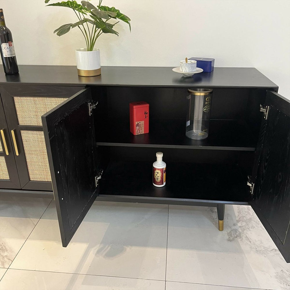 Consola mobilier premium, comoda Manhattan din lemn masiv de frasin 180 cm x 86 cm x 45 cm, Homedit - Image 8