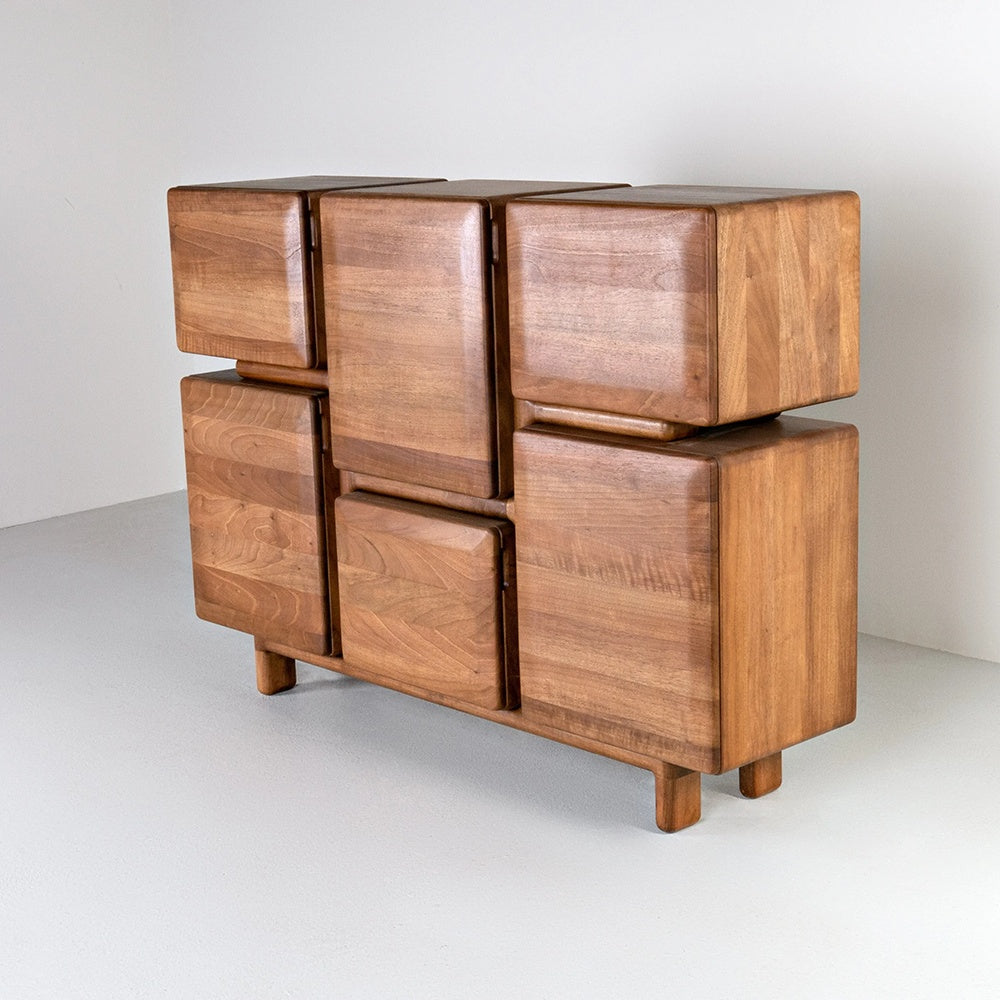 Consola mobilier/ comoda Archi din lemn de frasin 130 cm x 95 cm x 35 cm, Homedit - Image 6