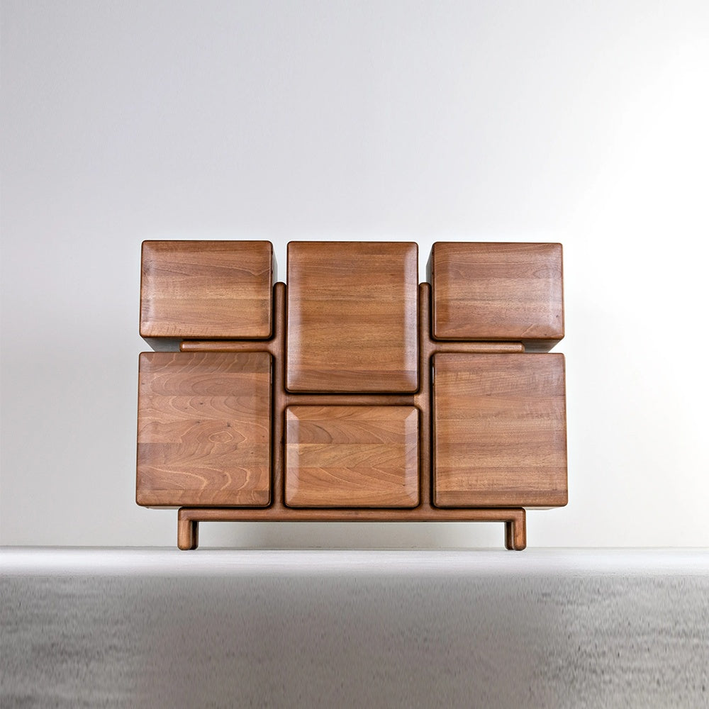 Consola mobilier/ comoda Archi din lemn de frasin 130 cm x 95 cm x 35 cm, Homedit - Image 4