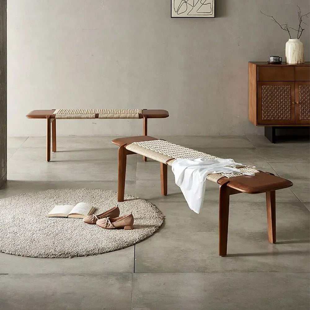 Banca premium din lemn masiv de frasin Yamask, 160 cm x 43 cm x 42 cm, Homedit - Image 7