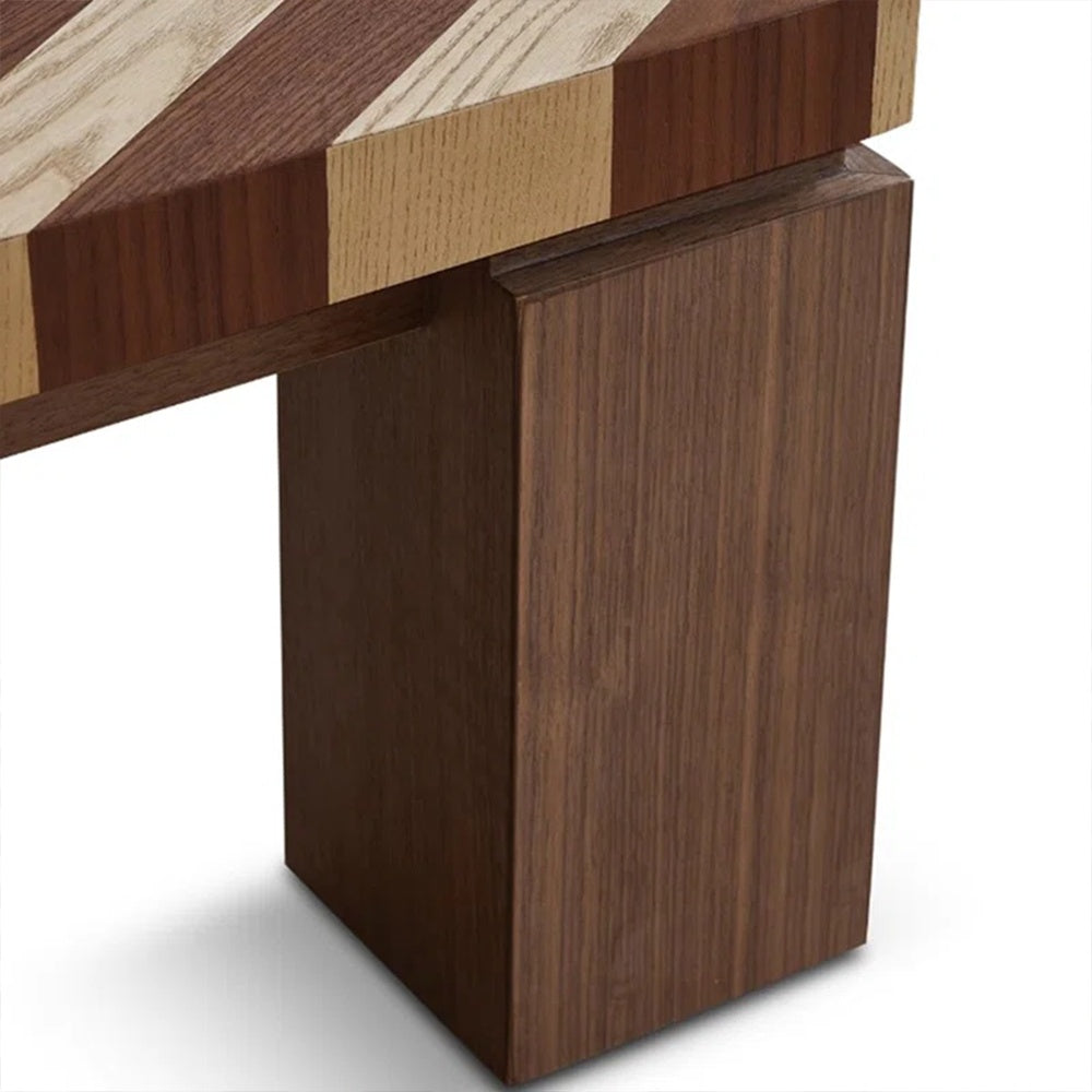 Masuta de cafea Stripes din lemn masiv de stejar, 135 cm x 60 cm x 38 cm, Homedit - Image 9