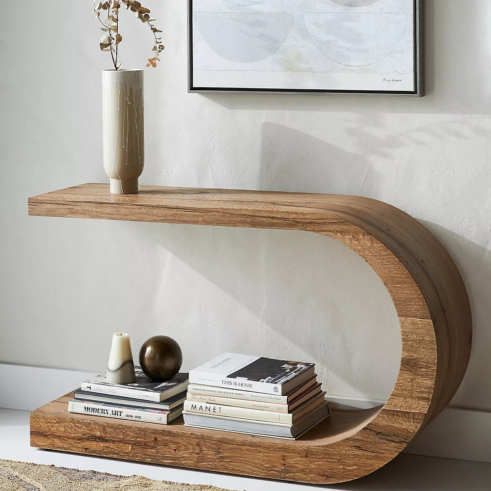 Masa living Eros din lemn masiv de pin, 120 cm x 75 cm x 43 cm, Homedit - Image 2