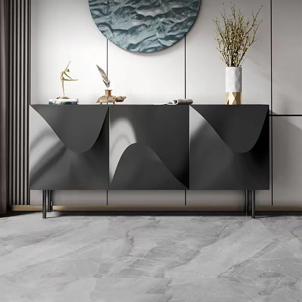 Consola Mobilier Premium Vertigo Black, 140 x 45 x 85 cm Homedit - Image 2