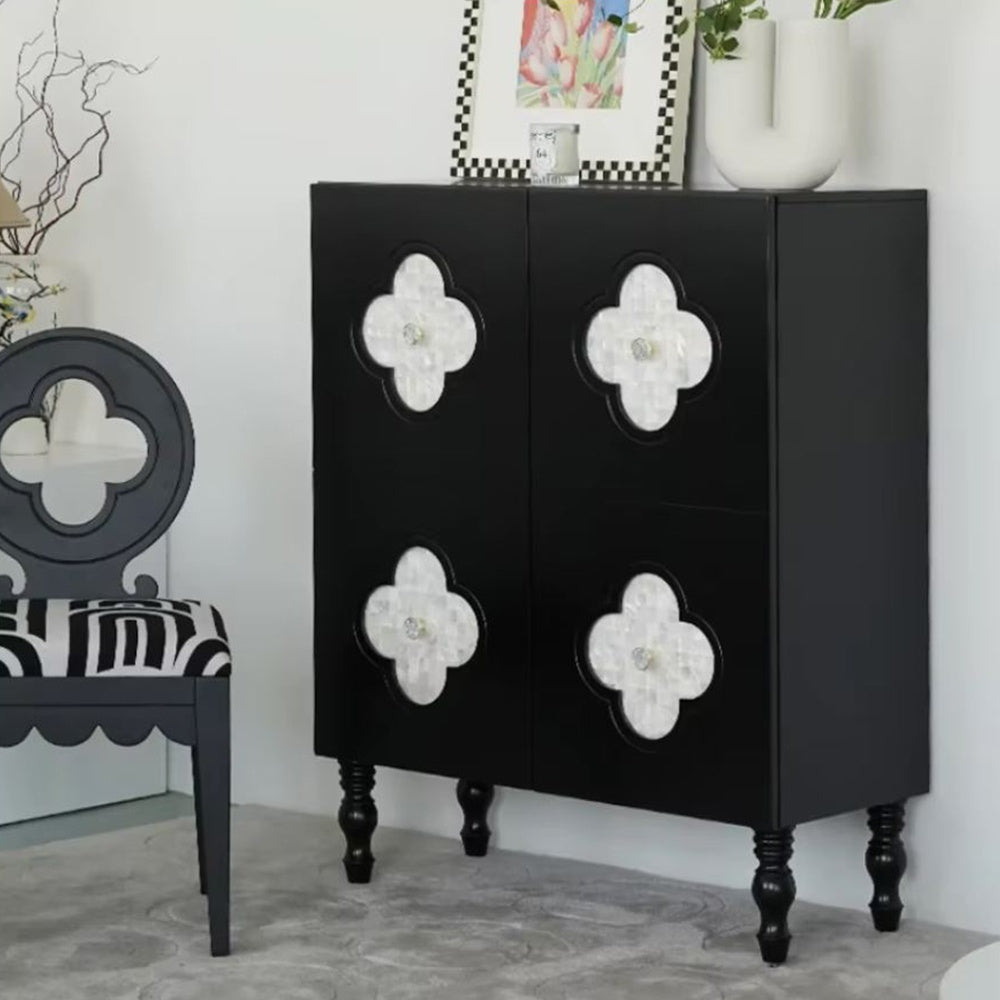 Consola Mobilier Premium Quatrefoil Petals, 90 x 40 x 110 cm Homedit - Image 4