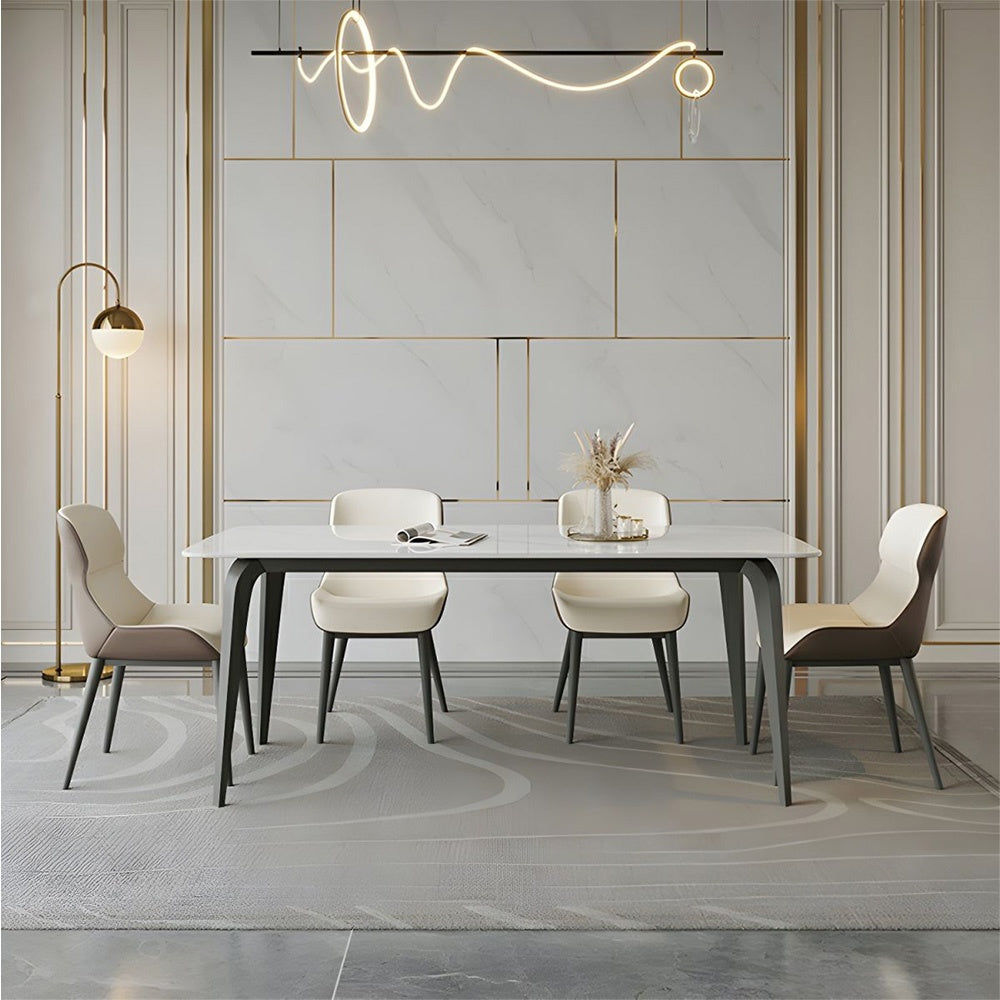 Masa Dining Ivory White, Premium, Homedit - Image 5