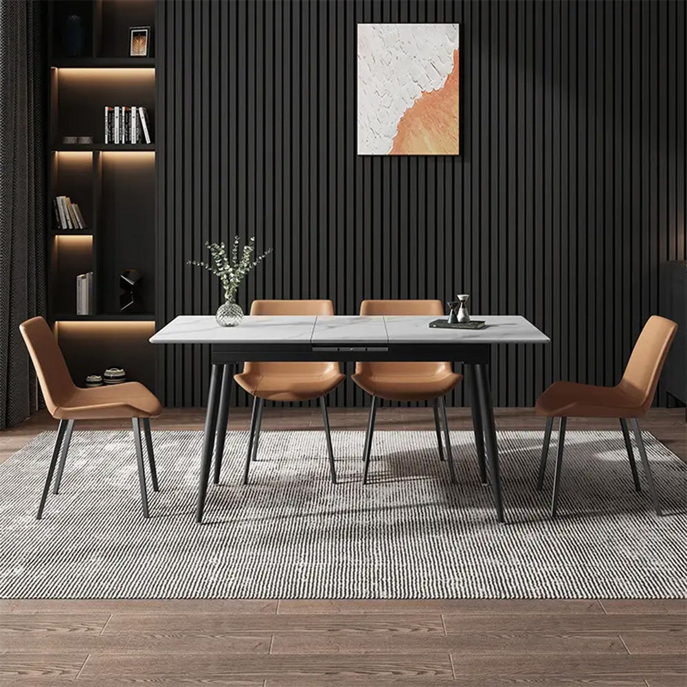 Masa Dining Extensibila Rochelle Marble, Premium, Homedit - Image 2