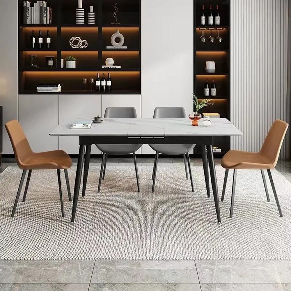 Masa Dining Extensibila Rochelle Marble, Premium, Homedit - Image 5