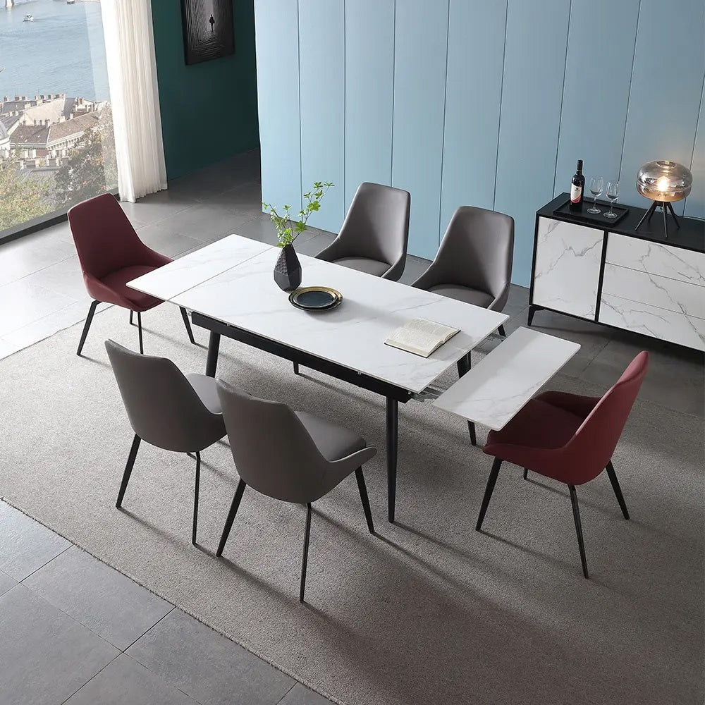 Masa Dining Extensibila 120 - 180 cm Ageless Stone, Premium, Homedit - Image 3