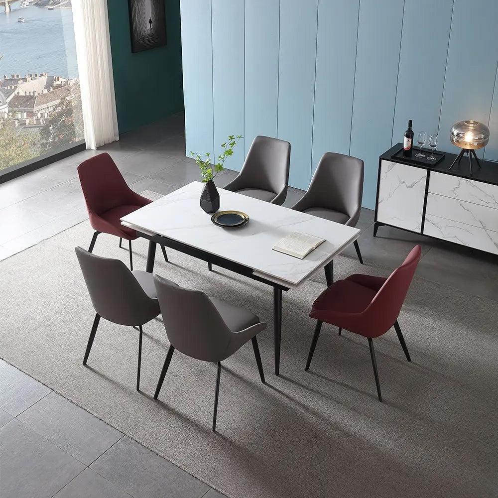 Masa Dining Extensibila 120 - 180 cm Ageless Stone, Premium, Homedit - Image 7