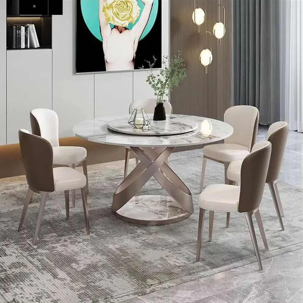 Masa Dining Rotativa, Rotunda Grace Stone, Premium, Homedit - Image 3