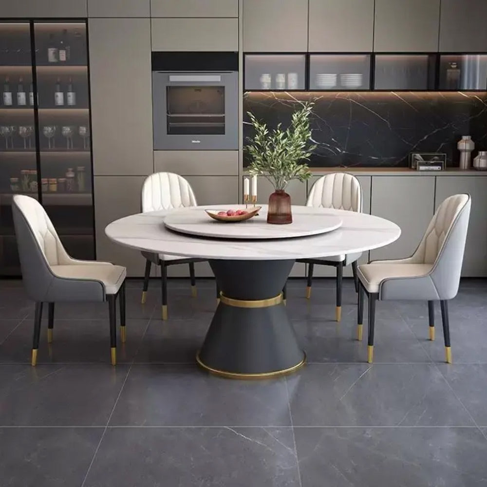 Masa Dining Rotativa, Rotunda Golden Charm Stone, Premium, Homedit - Image 3
