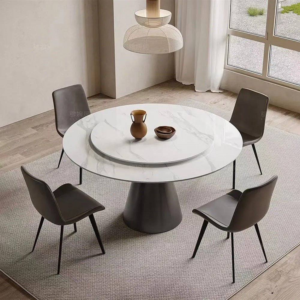 Masa Dining Rotunda Elegance Noir, Premium, Homedit - Image 5