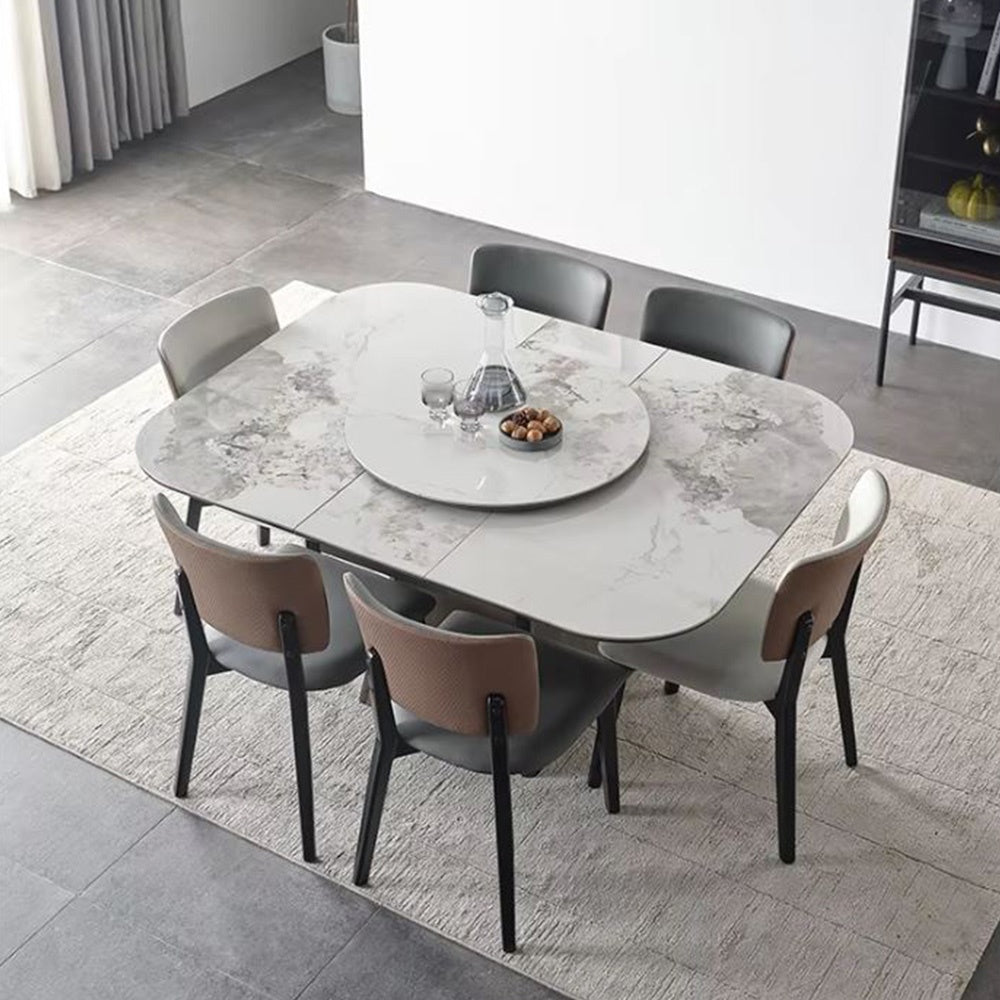 Masa Dining Extensibila Brown Shades, 120 x 155 cm, Premium, Homedit - Image 2