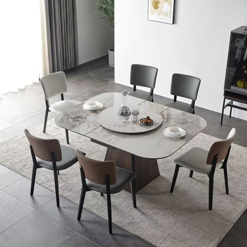 Masa Dining Extensibila Brown Shades, 120 x 155 cm, Premium, Homedit - Image 5