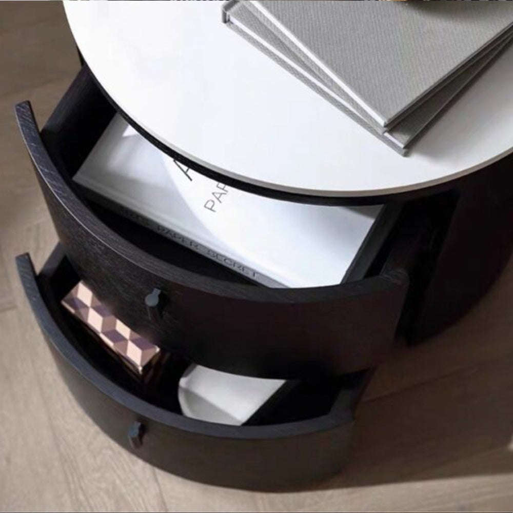 Noptiera Premium Opal Black, 45 x 45 x 44 cm, Homedit - Image 5