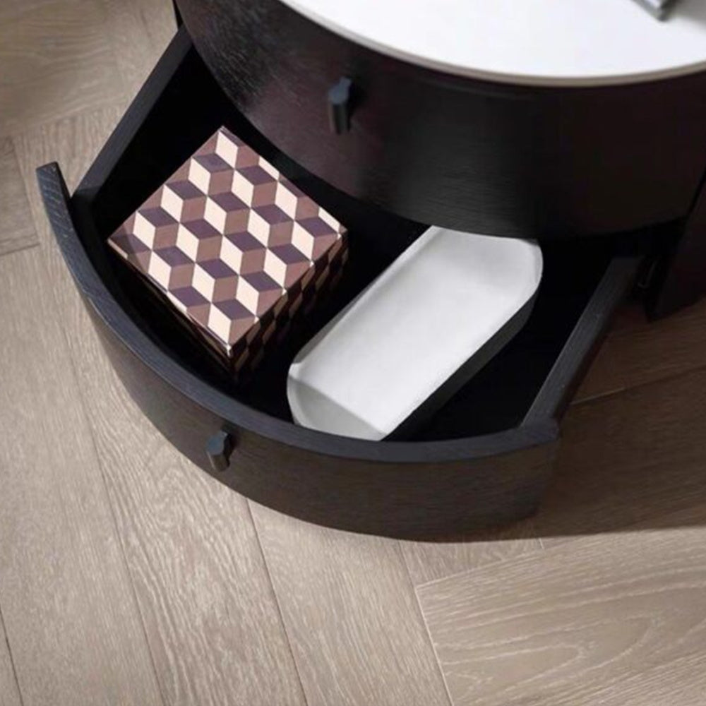 Noptiera Premium Opal Black, 45 x 45 x 44 cm, Homedit - Image 6