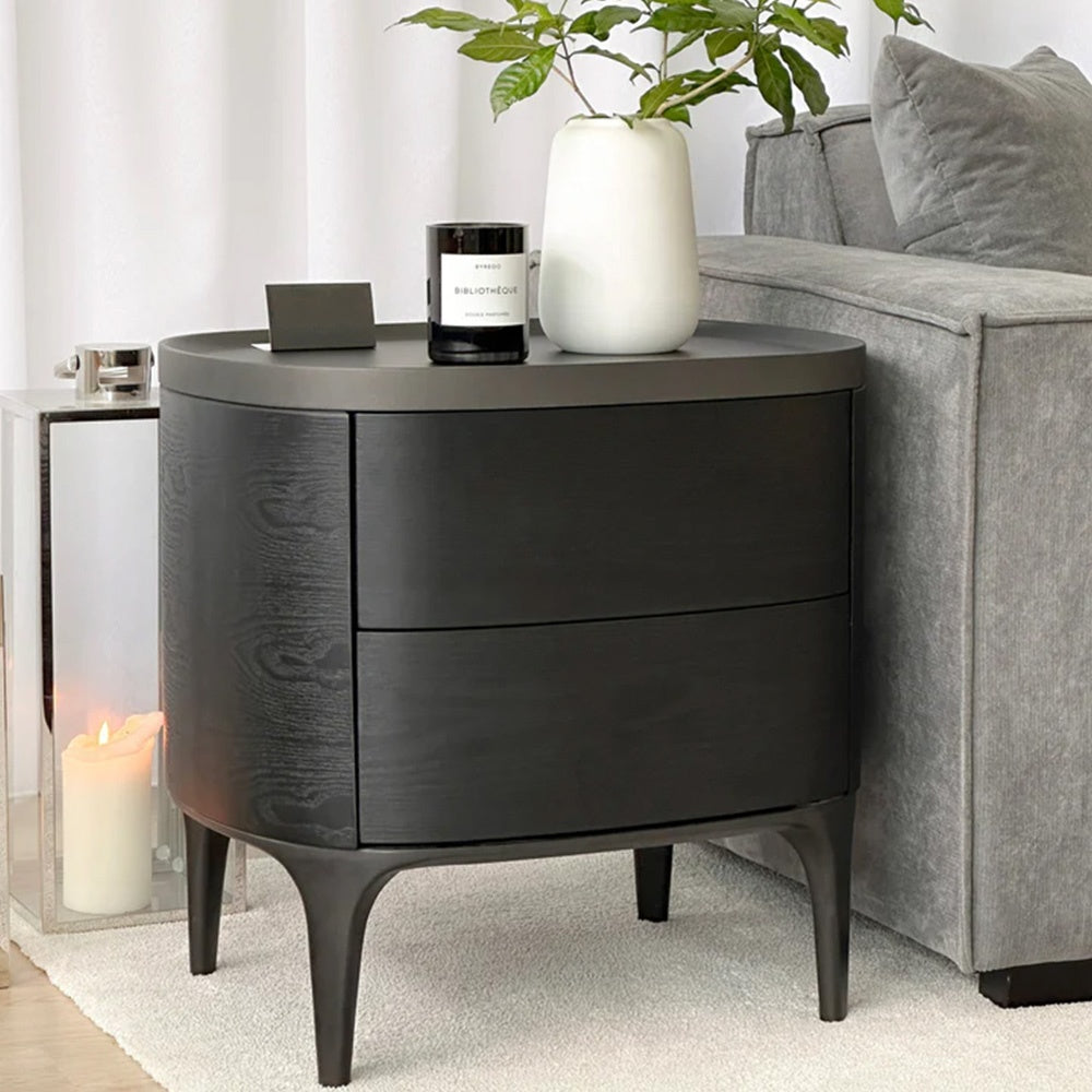 Noptiera Premium Belmont Black, 58 x 44 x 56 cm, Homedit - Image 4