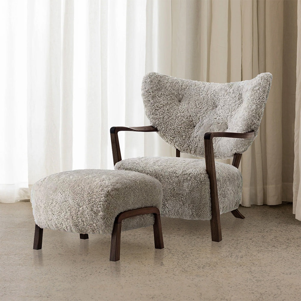 Fotoliu Premium Little Petra Cu Taburet, 73 x 82 x 95 cm, Homedit - Image 2