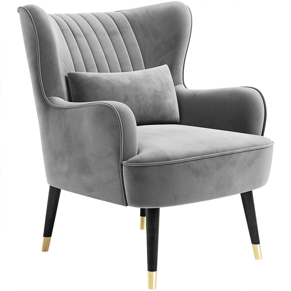 Fotoliu gri Vesgantti Armchair, 80 x 80 x 102 cm, Homedit - Image 2
