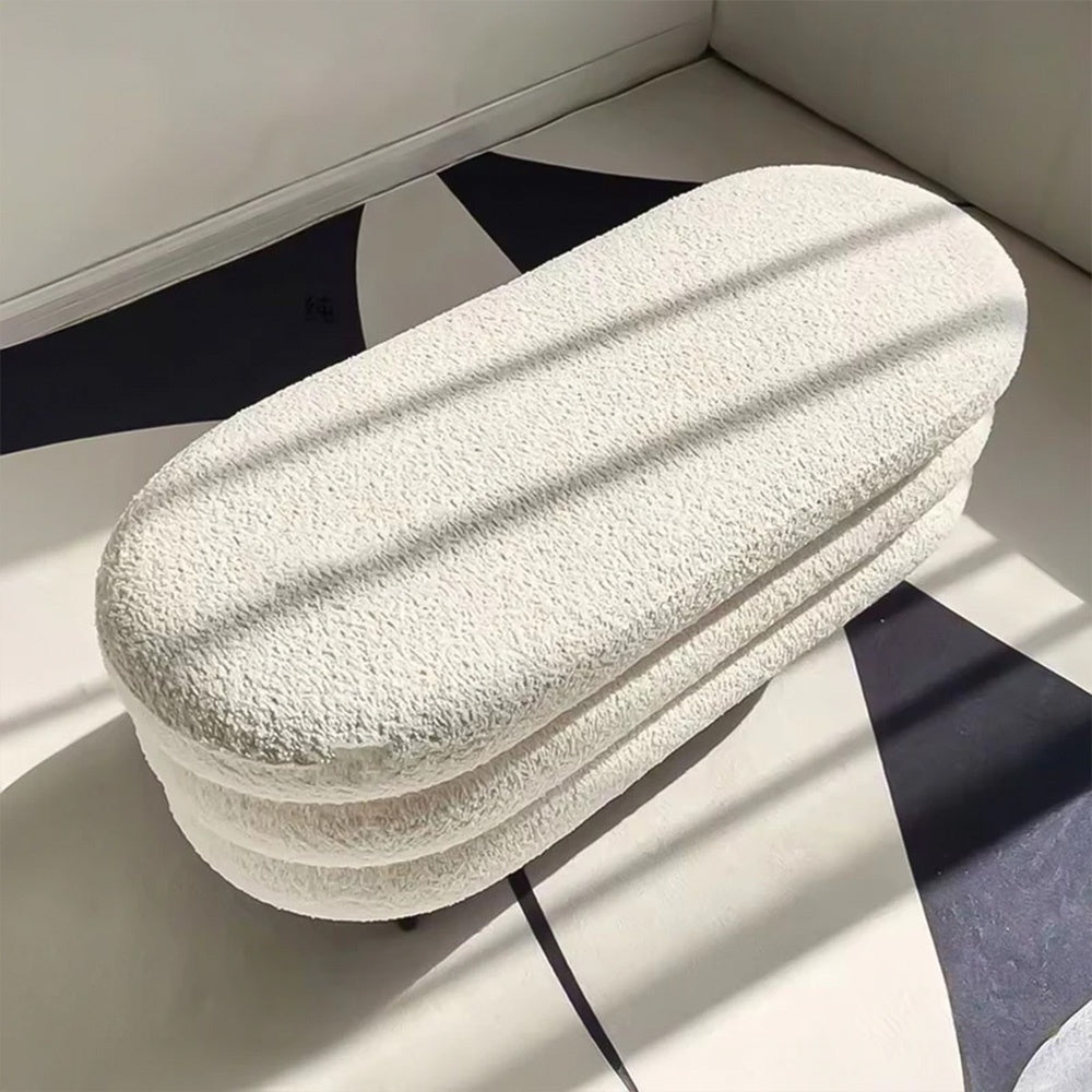 Banca Premium Nilla Boucle, 100 x 40 x 40 cm, Homedit - Image 2