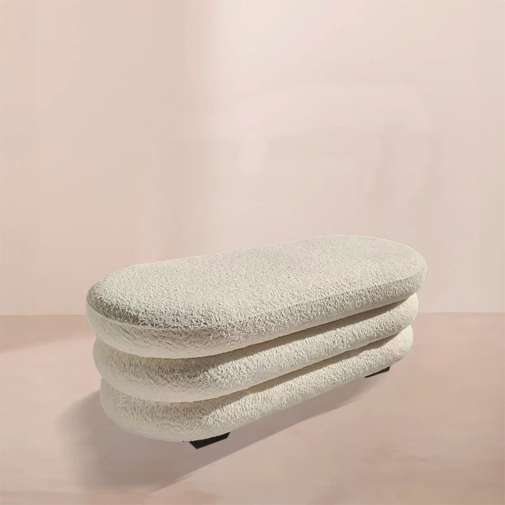 Banca Premium Nilla Boucle, 100 x 40 x 40 cm, Homedit - Image 3