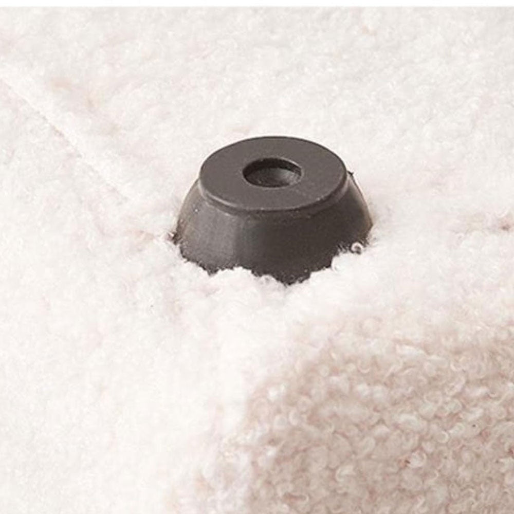 Banca premium Lamb Wood Boucle, alb, Homedit - Image 8