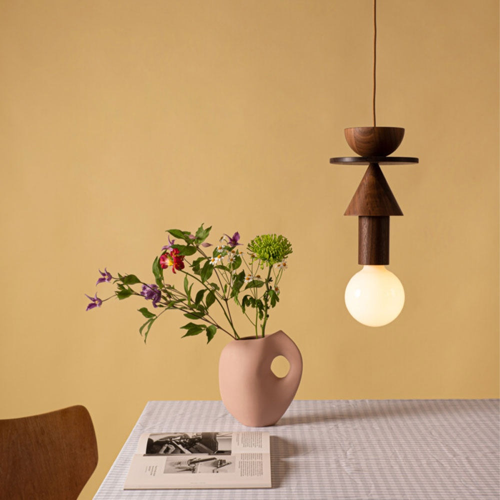 Lampa suspendata Century 1 din lemn de frasin, 13 cm x 32cm, Homedit - Image 2