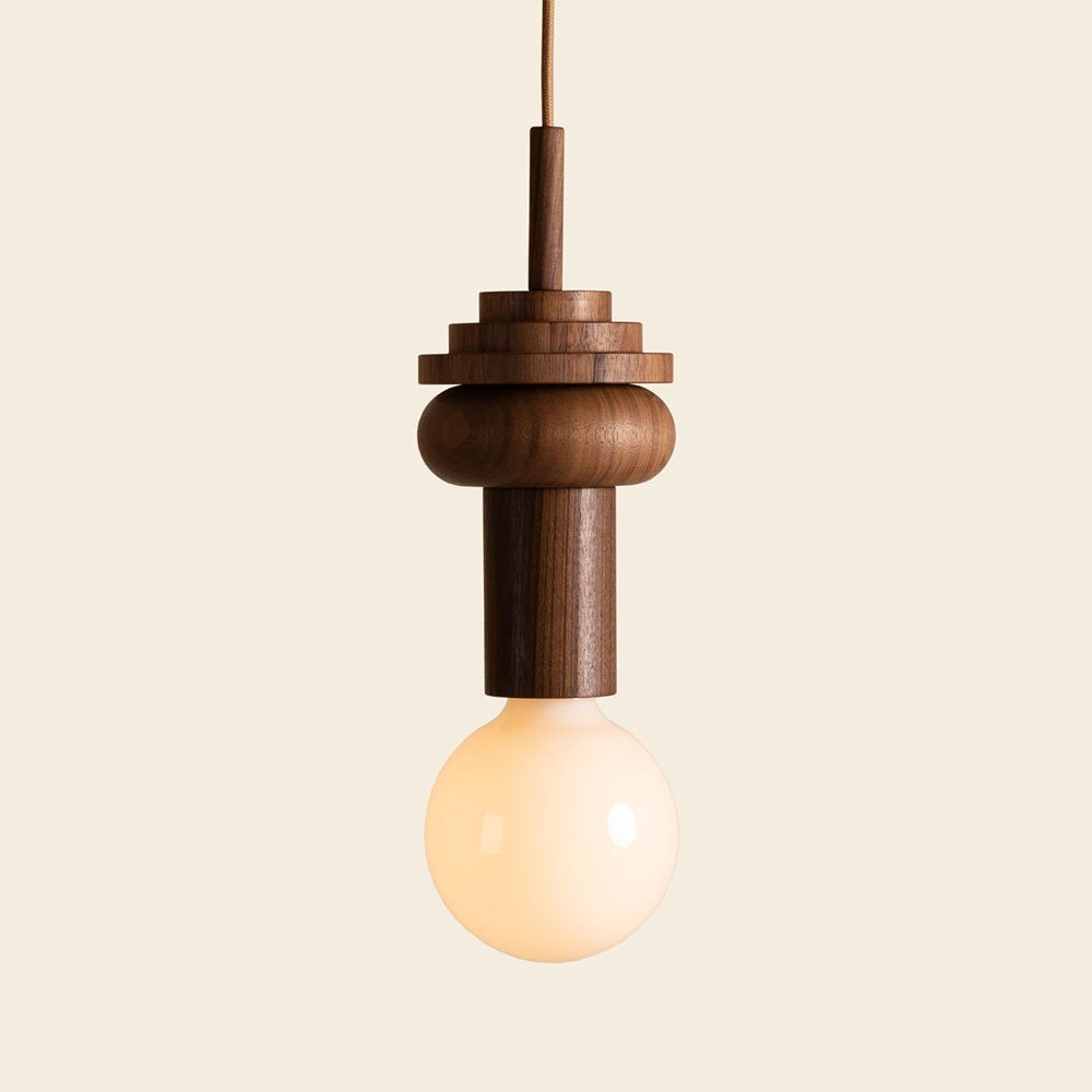 Lampa suspendata Century 3 din lemn de frasin, 9.5 cm x 32 cm, Homedit - Image 6