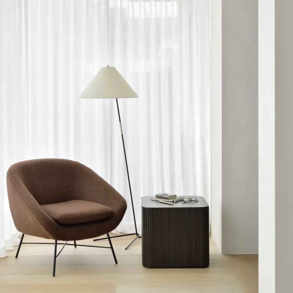 Masuta living lemn si ardezie , 50 x 50 x 45 cm, Moss, Homedit - Image 3