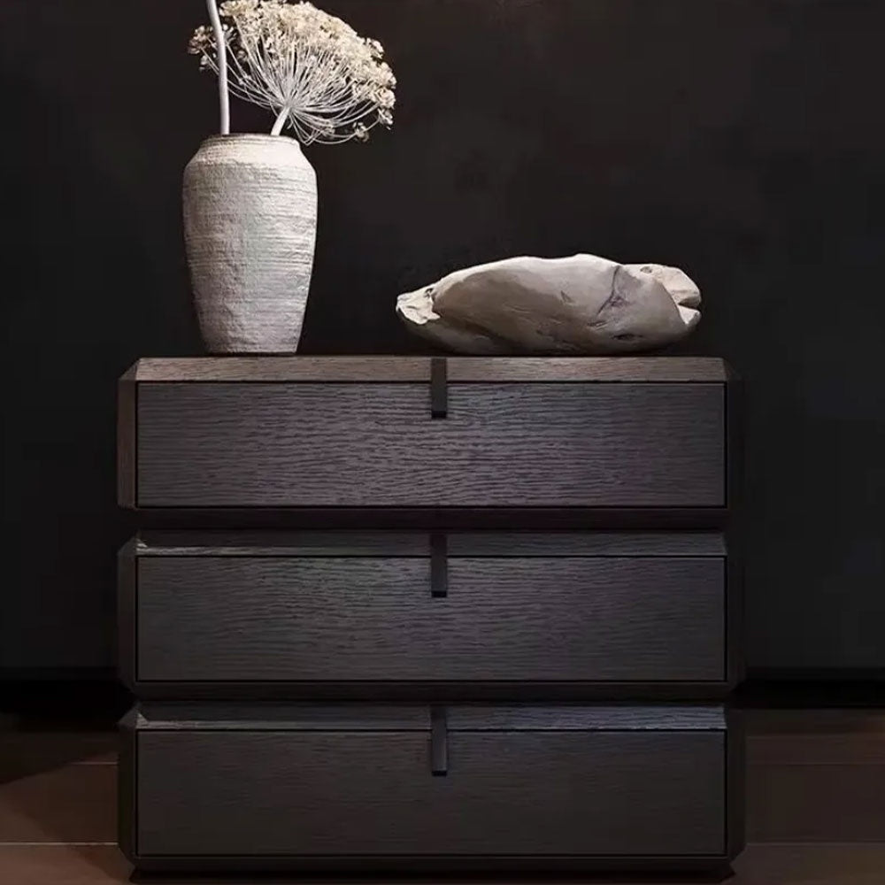 Noptiera Opus Smoky Brown, cu sertare rotative, 50 x 40 x 50 cm, Homedit - Image 7