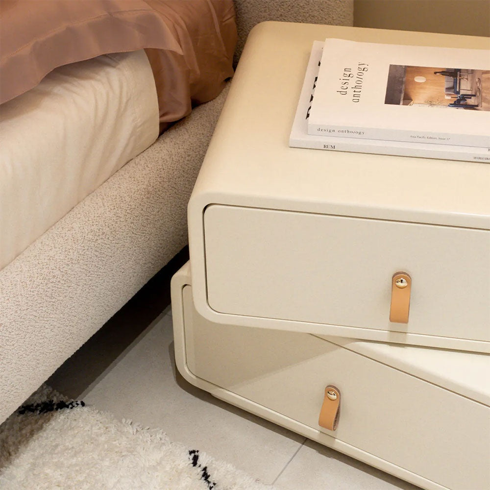 Noptiera premium Swap, warm white, 50 x 40 x 45 cm, Homedit - Image 8