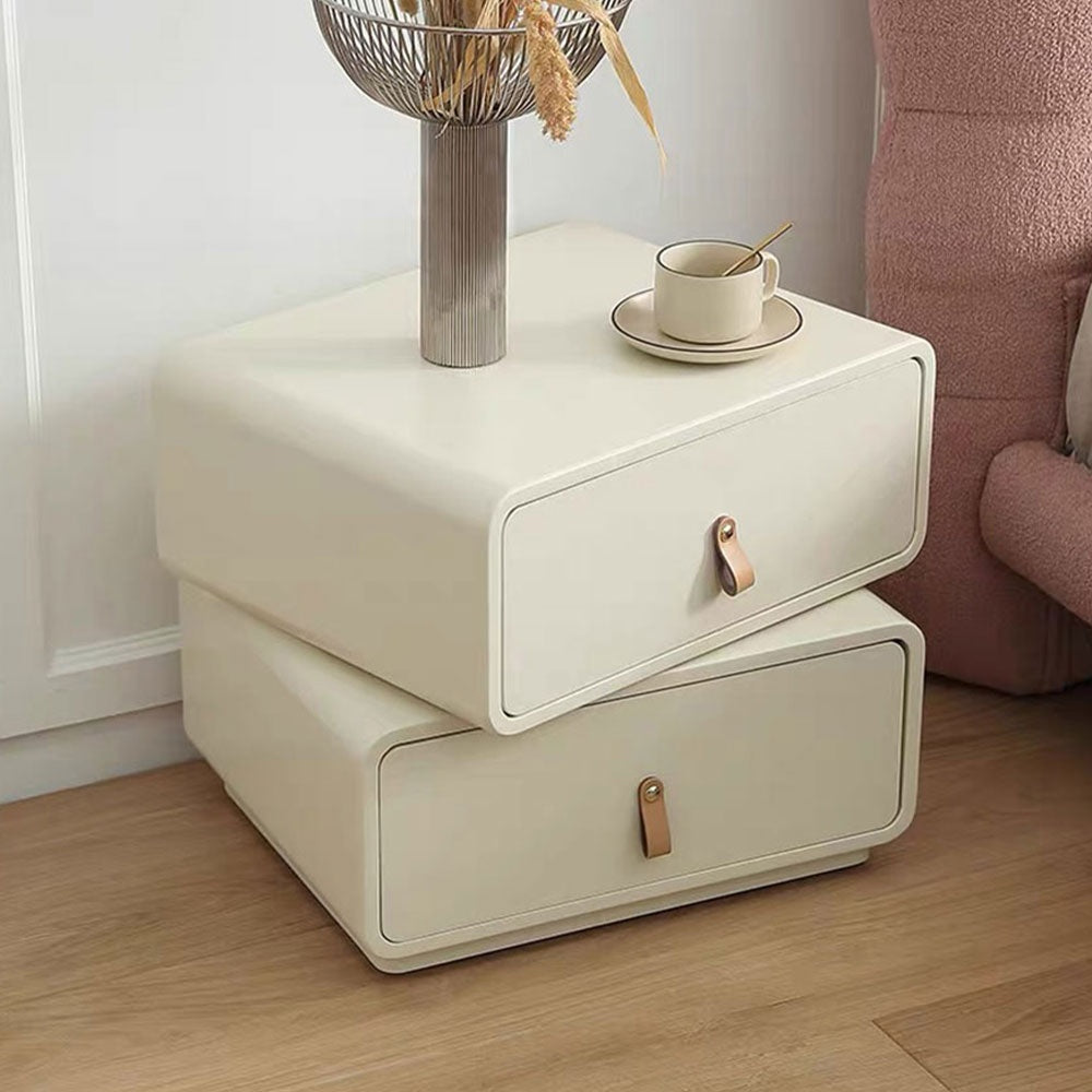 Noptiera premium Swap, warm white, 50 x 40 x 45 cm, Homedit - Image 2